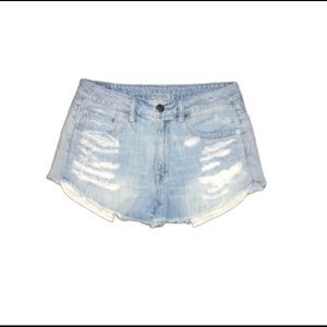 Hi-Rise Festival Distressed American Eagle Shorts